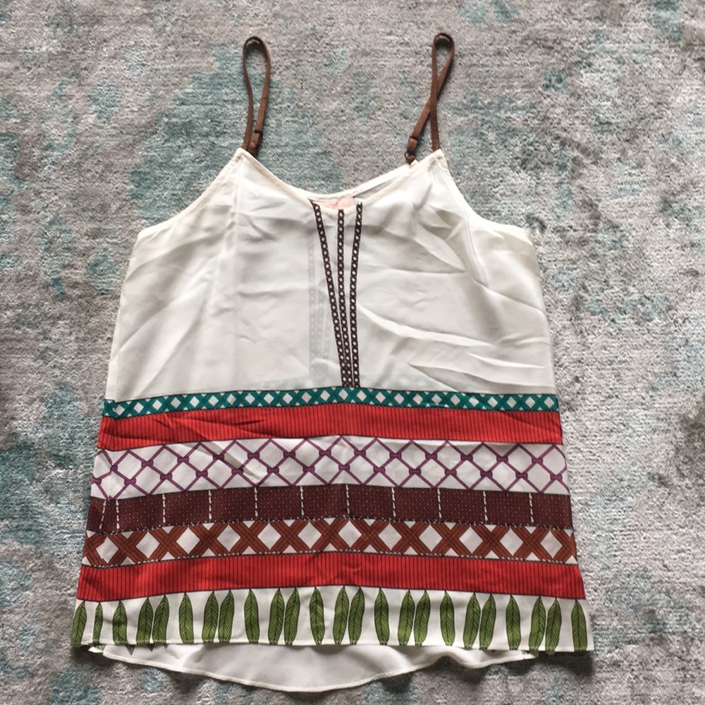 Nell silk tank top